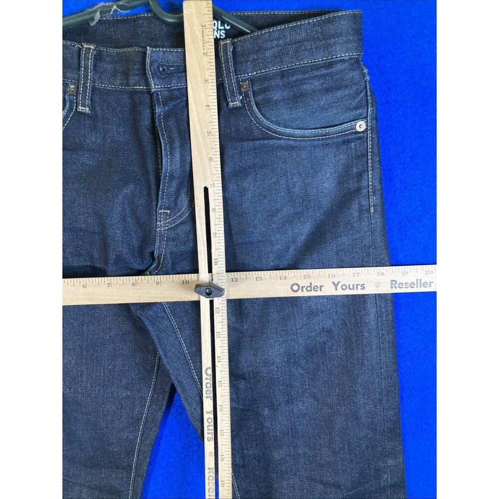 Uniqlo Women's Selvedge Slim Straight Jeans Japanese Kaihara Denim Size 4 - Picture 12 of 16